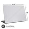 White Carbon Fiber Specialty Texture Material Universal Laptop 13in (10.6 x 7.6in) Skin